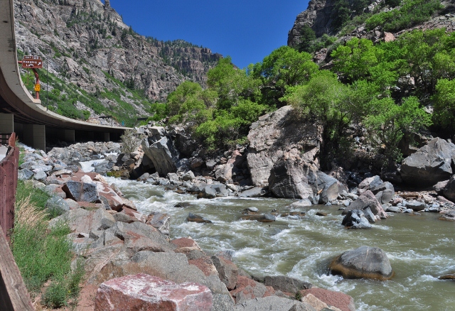 the Glenwood Canyon bike path